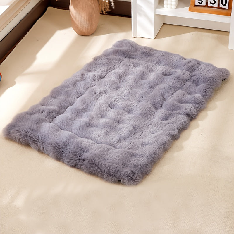 Pet Nest Pad, Universal 360 Soft Plush Imitation Fur For Cats And Dogs, Mini Model, Machine Washable, Non-slip Bottom, Comfortable And Easy To Take Care Of, Sleeping And Rest Pad, Can Be Applied In 5 Usage Scenarios, Placed On Car Seat
