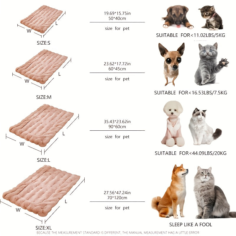 Pet Nest Pad, Universal 360 Soft Plush Imitation Fur For Cats And Dogs, Mini Model, Machine Washable, Non-slip Bottom, Comfortable And Easy To Take Care Of, Sleeping And Rest Pad, Can Be Applied In 5 Usage Scenarios, Placed On Car Seat