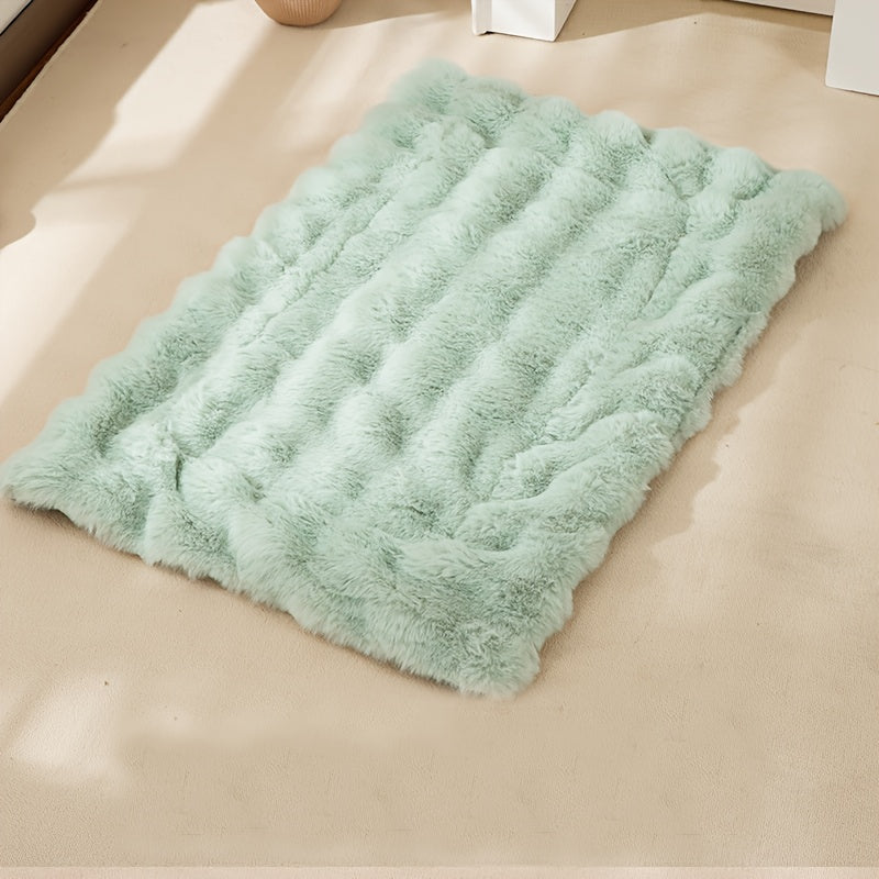 Pet Nest Pad, Universal 360 Soft Plush Imitation Fur For Cats And Dogs, Mini Model, Machine Washable, Non-slip Bottom, Comfortable And Easy To Take Care Of, Sleeping And Rest Pad, Can Be Applied In 5 Usage Scenarios, Placed On Car Seat