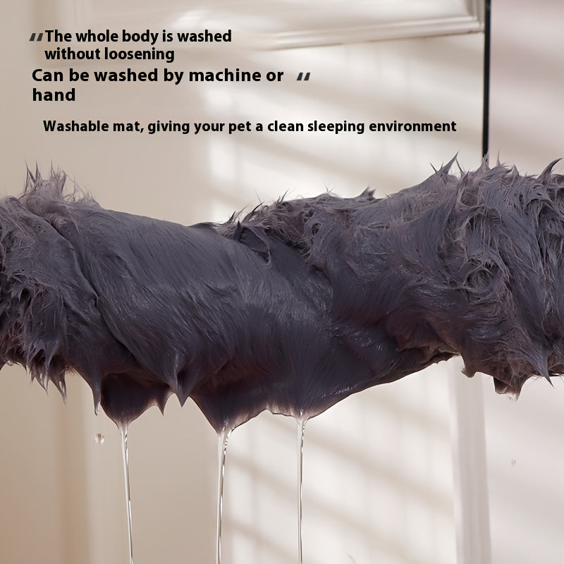 Pet Nest Pad, Universal 360 Soft Plush Imitation Fur For Cats And Dogs, Mini Model, Machine Washable, Non-slip Bottom, Comfortable And Easy To Take Care Of, Sleeping And Rest Pad, Can Be Applied In 5 Usage Scenarios, Placed On Car Seat